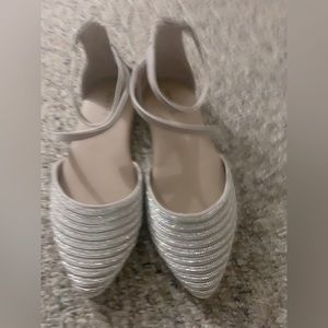 TORRID Size 10 strappy sparkle flats . never worn, but not box or tags .